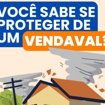 Você sabe se proteger de um vendaval⁉️